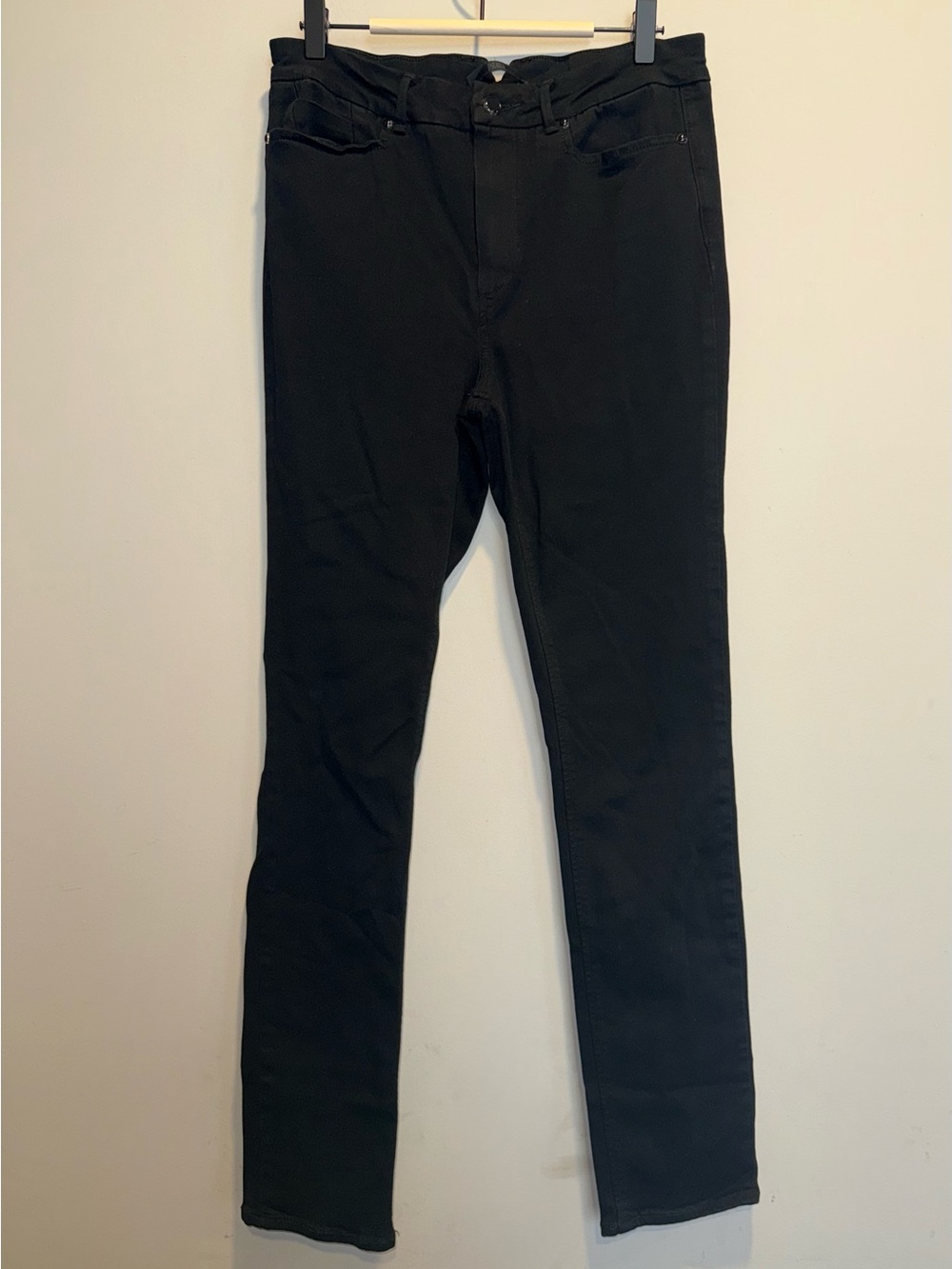 PAIGE Black High-Rise Skinny Jeans